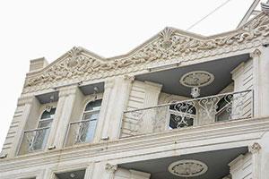 نمای ساختمان هتل مرمر قزوین