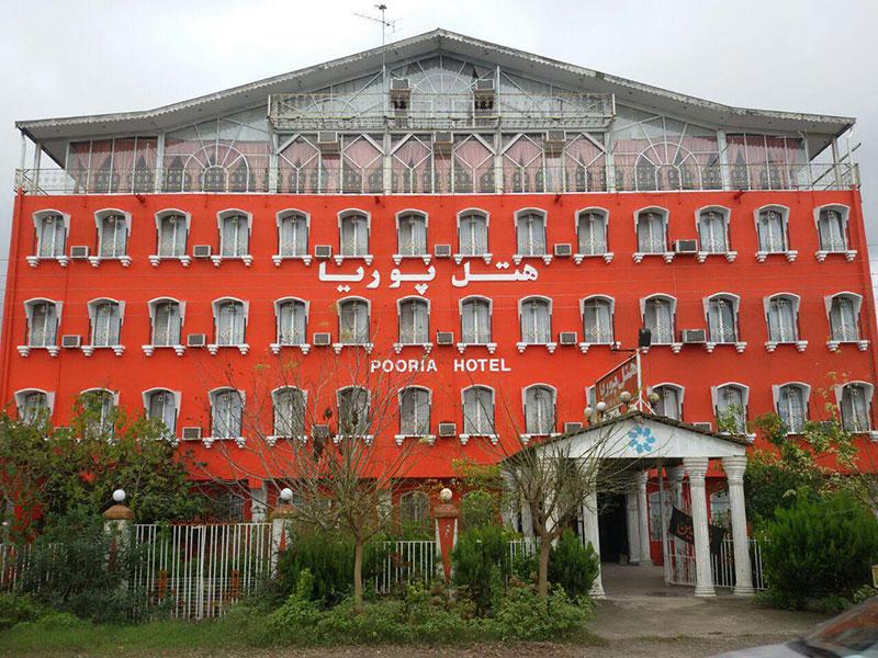 نمای ساختمان هتل پوریا بندر انزلی
